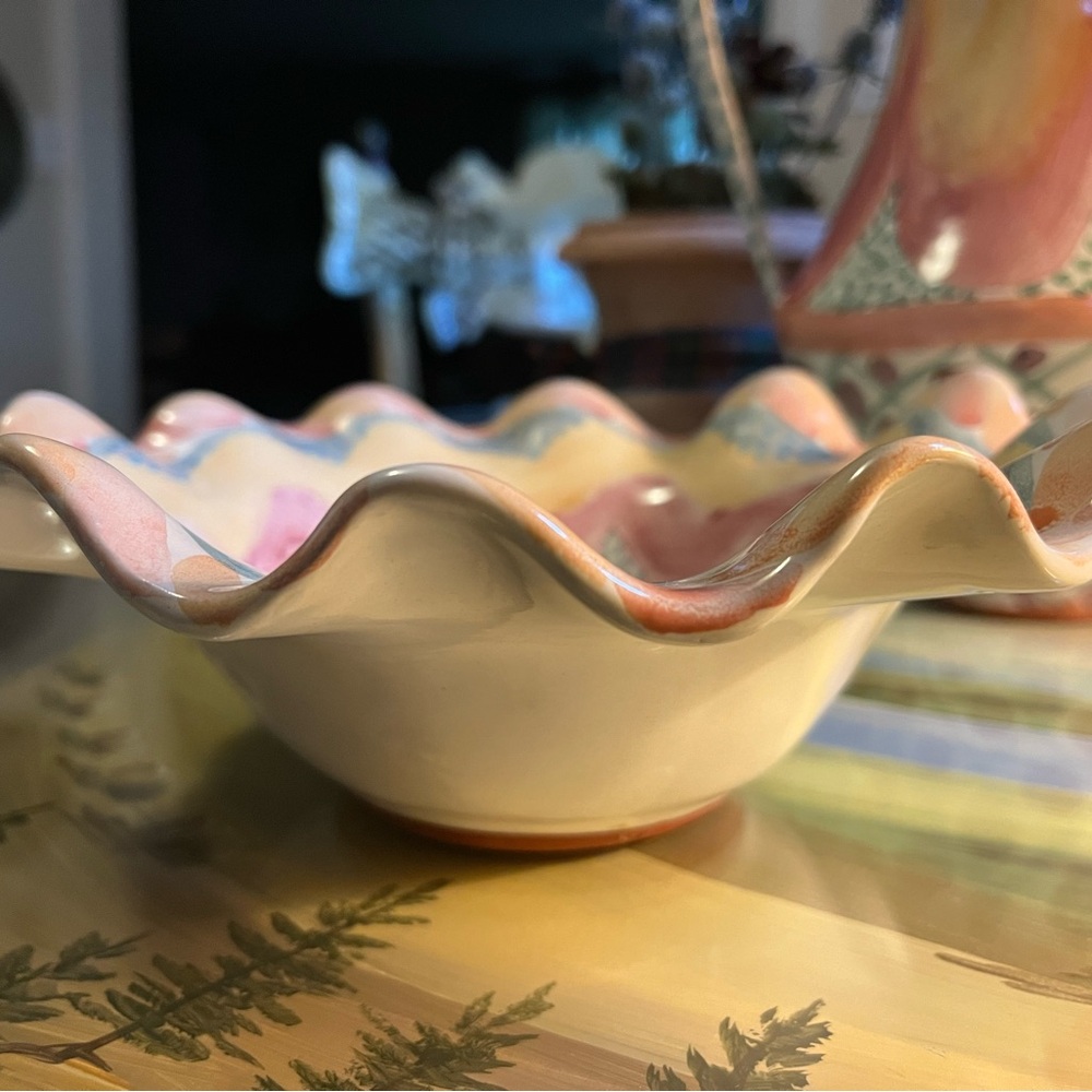 Mackenzie Childs Keukenhof Taylor Fluted Bowl - Picture 4 of 13